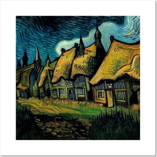 Starry Night Over Godric's Hollow Posters and Art